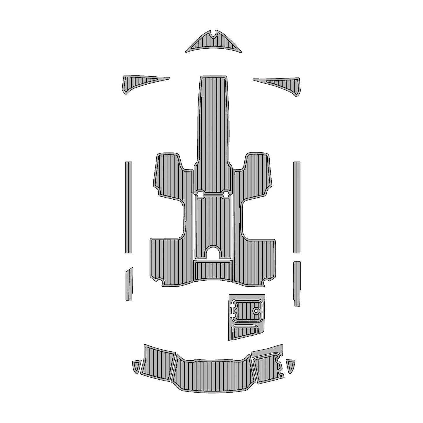2013 Chaparral H2O Sport – Premium Custom EVA Boat Flooring Kit - Kxkzren