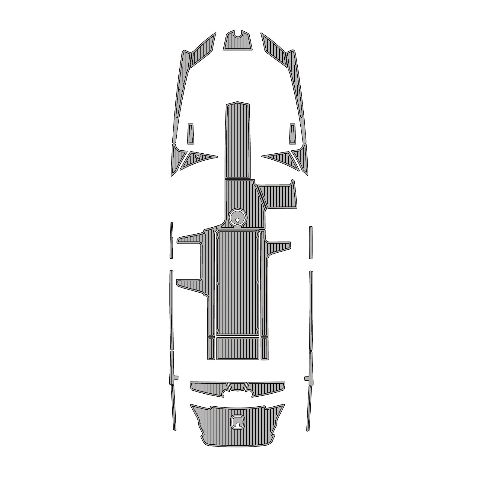 2013-2017 Axis A24 EVA Foam Boat Flooring | Faux Teak Non-Slip Decking Mat | Custom Marine Mat for Swim Platform & Cockpit - Kxkzren