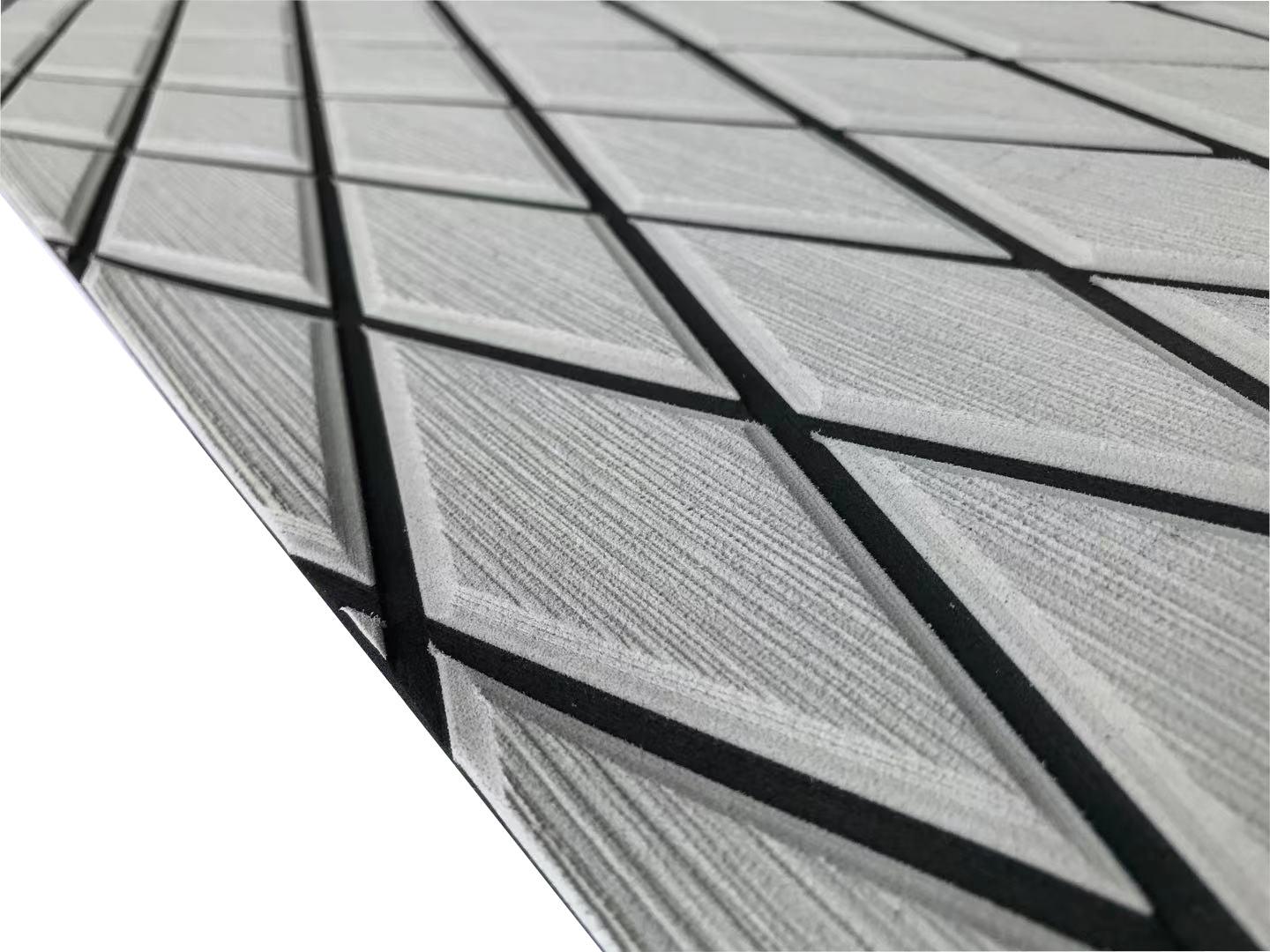 Kxkzren - BOAT FLOORING - Diamond EVA Foam Sheet - Dark Gray/Black