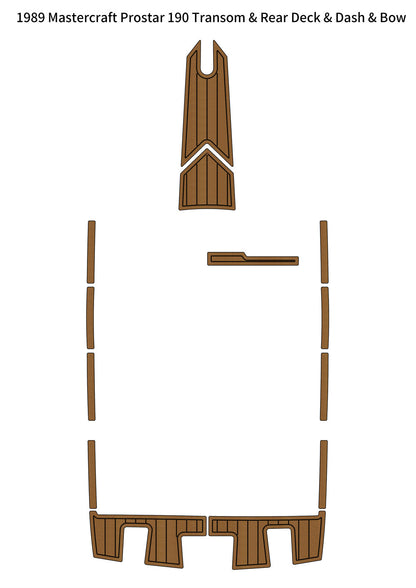 1989 MasterCraft ProStar 190 – Custom EVA Foam Transom Rear Deck Pad