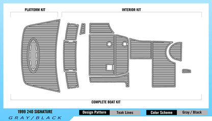 Chaparral 1999 240 Signature – Custom EVA Foam Marine Flooring Kit - Kxkzren