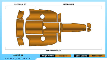 Chaparral 2000 216 SSI – Custom EVA Foam Marine Flooring Kit - Kxkzren