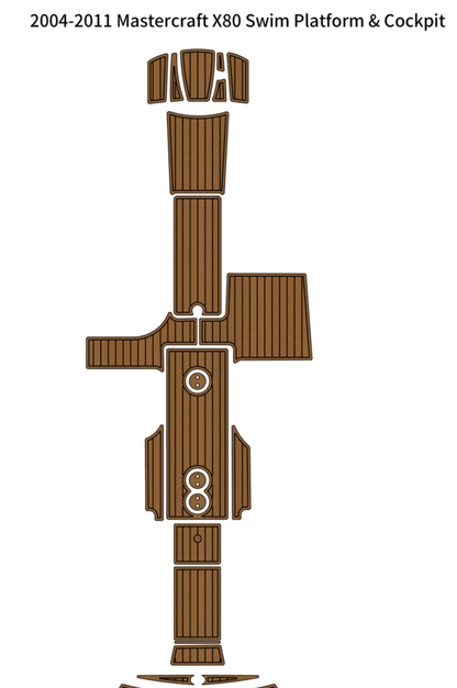 2004–2011 MasterCraft X80 – Custom EVA Foam Marine Flooring Kit