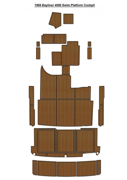 1988 Bayliner 4588 – Custom EVA Foam Marine Flooring Kit