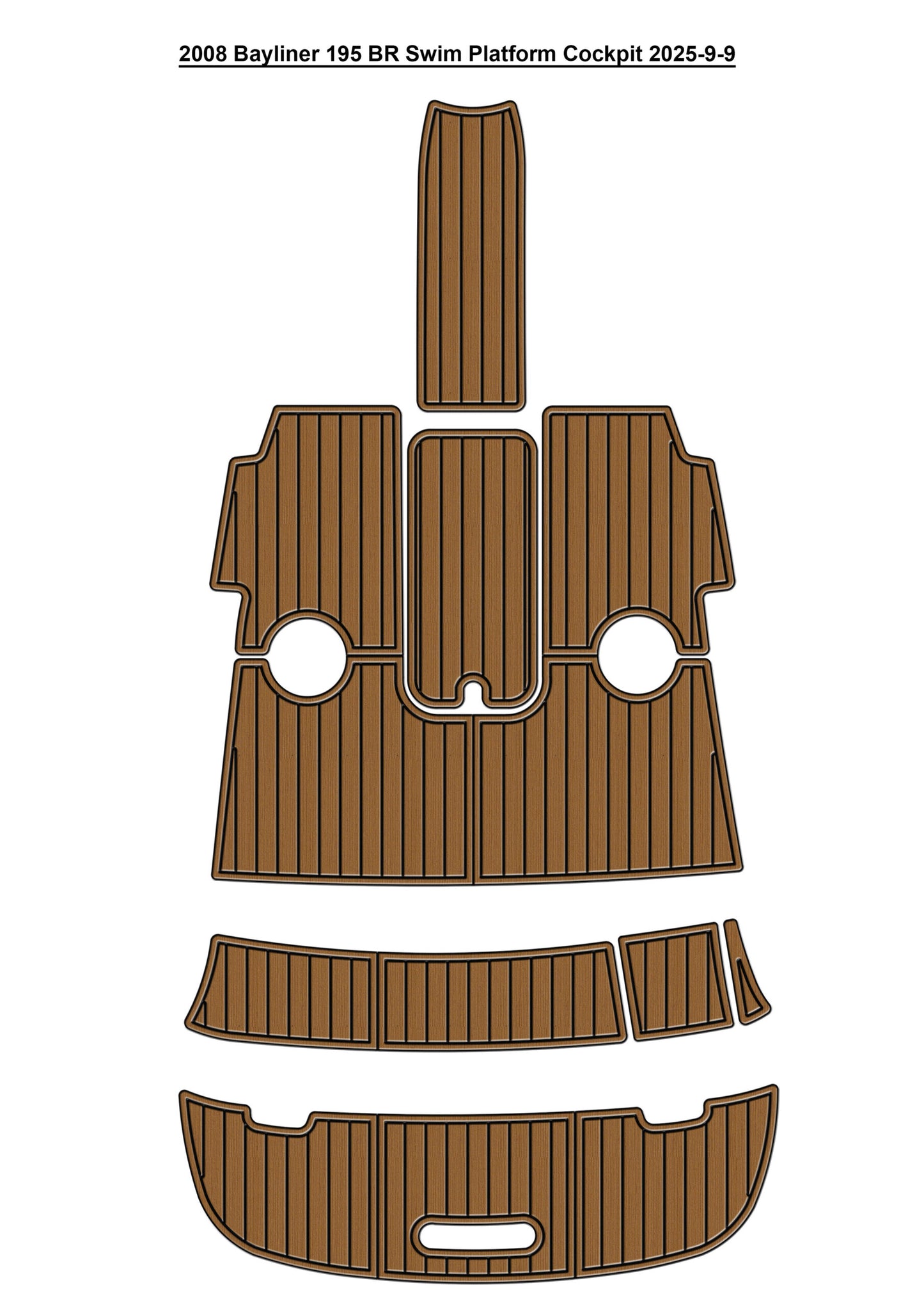 2008 Bayliner 195 BR – Custom EVA Foam Marine Flooring Kit