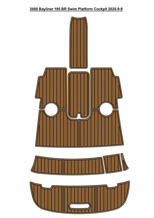 2008 Bayliner 195 BR – Custom EVA Foam Marine Flooring Kit