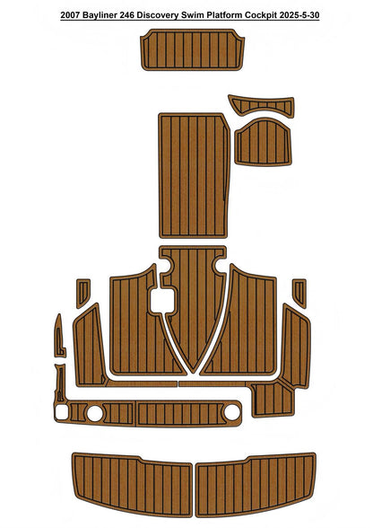 2007 Bayliner 246 Discovery – Custom EVA Foam Marine Flooring Kit