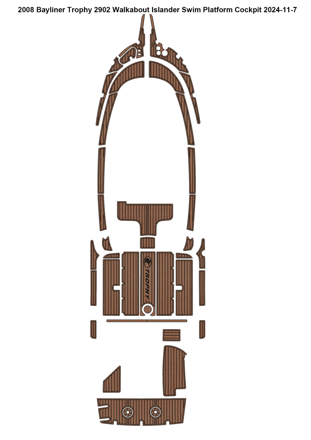 2008 Bayliner Trophy 2902 – Custom EVA Foam Marine Flooring Kit