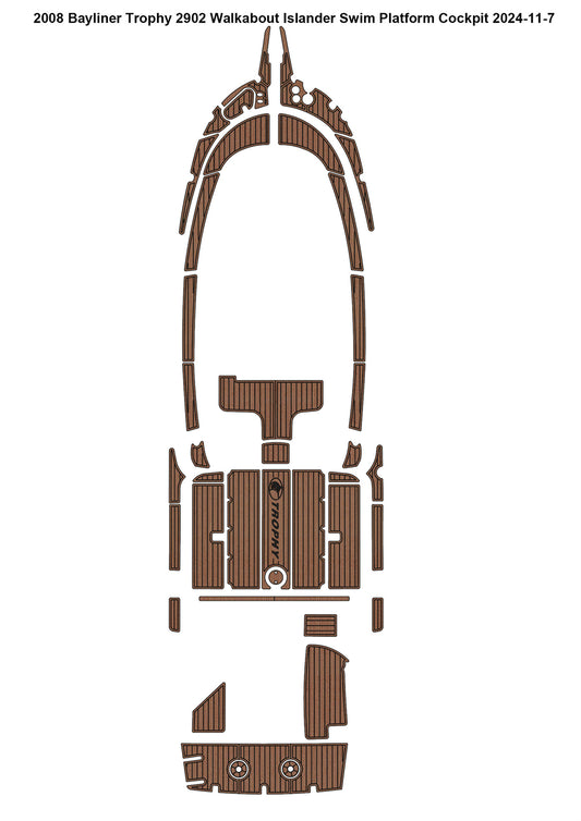 2008 Bayliner Trophy 2902 – Custom EVA Foam Marine Flooring Kit