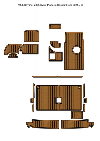 1995 Bayliner 2355 – Custom EVA Foam Marine Flooring Kit