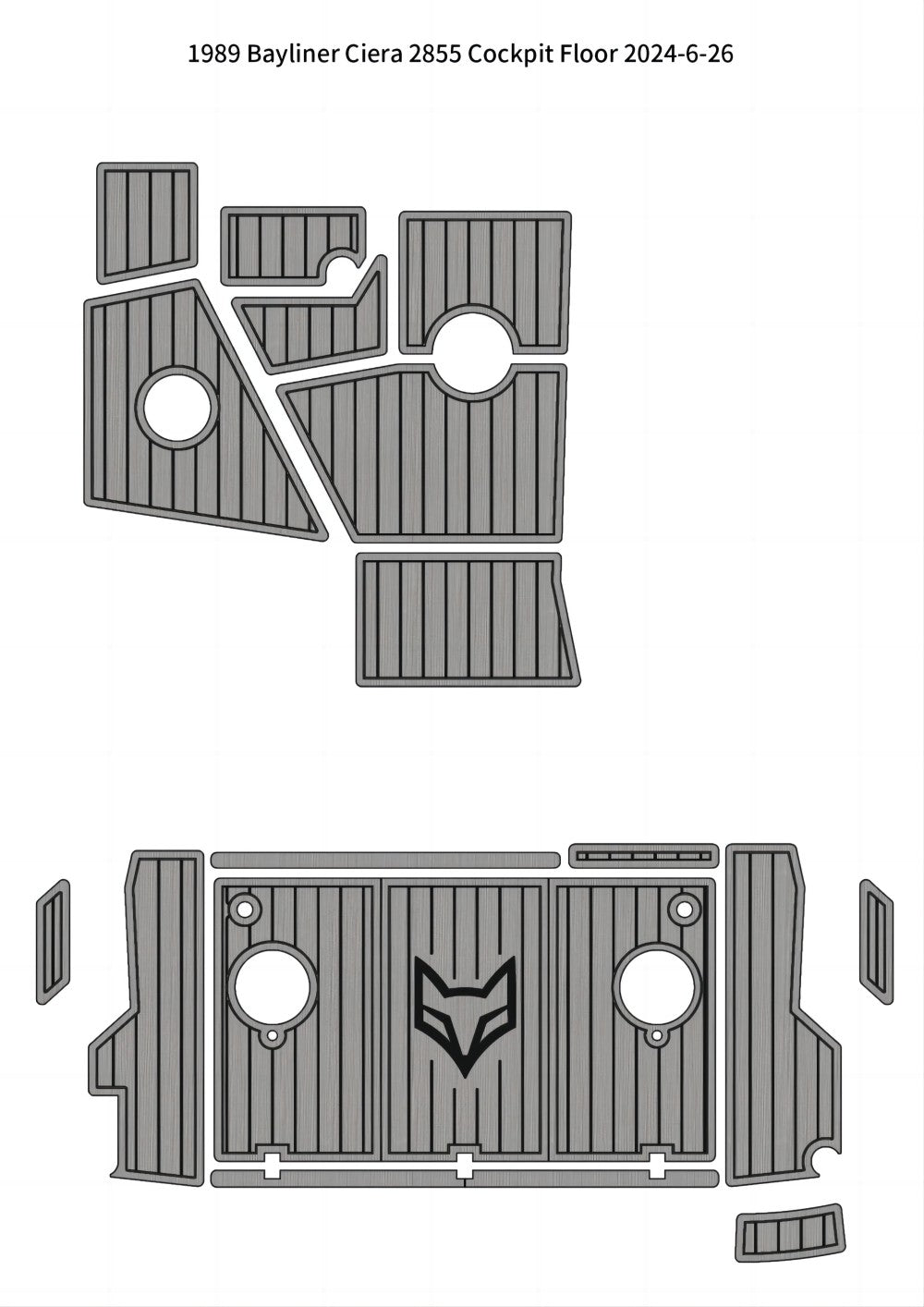 1989 Bayliner Ciera 2855 – Custom EVA Foam Marine Flooring Kit
