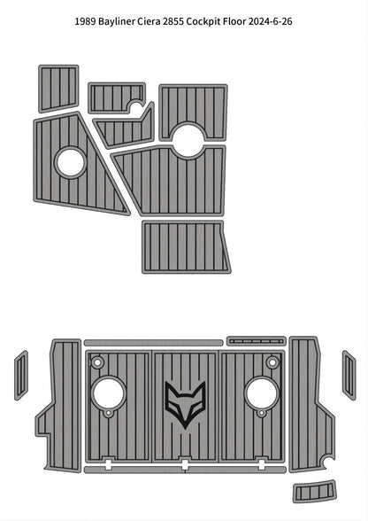 1989 Bayliner Ciera 2855 – Custom EVA Foam Marine Flooring Kit