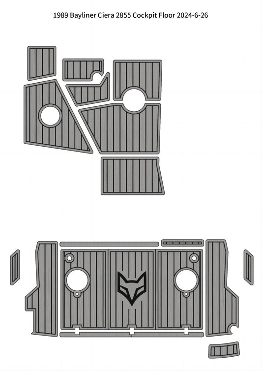 1989 Bayliner Ciera 2855 – Custom EVA Foam Marine Flooring Kit