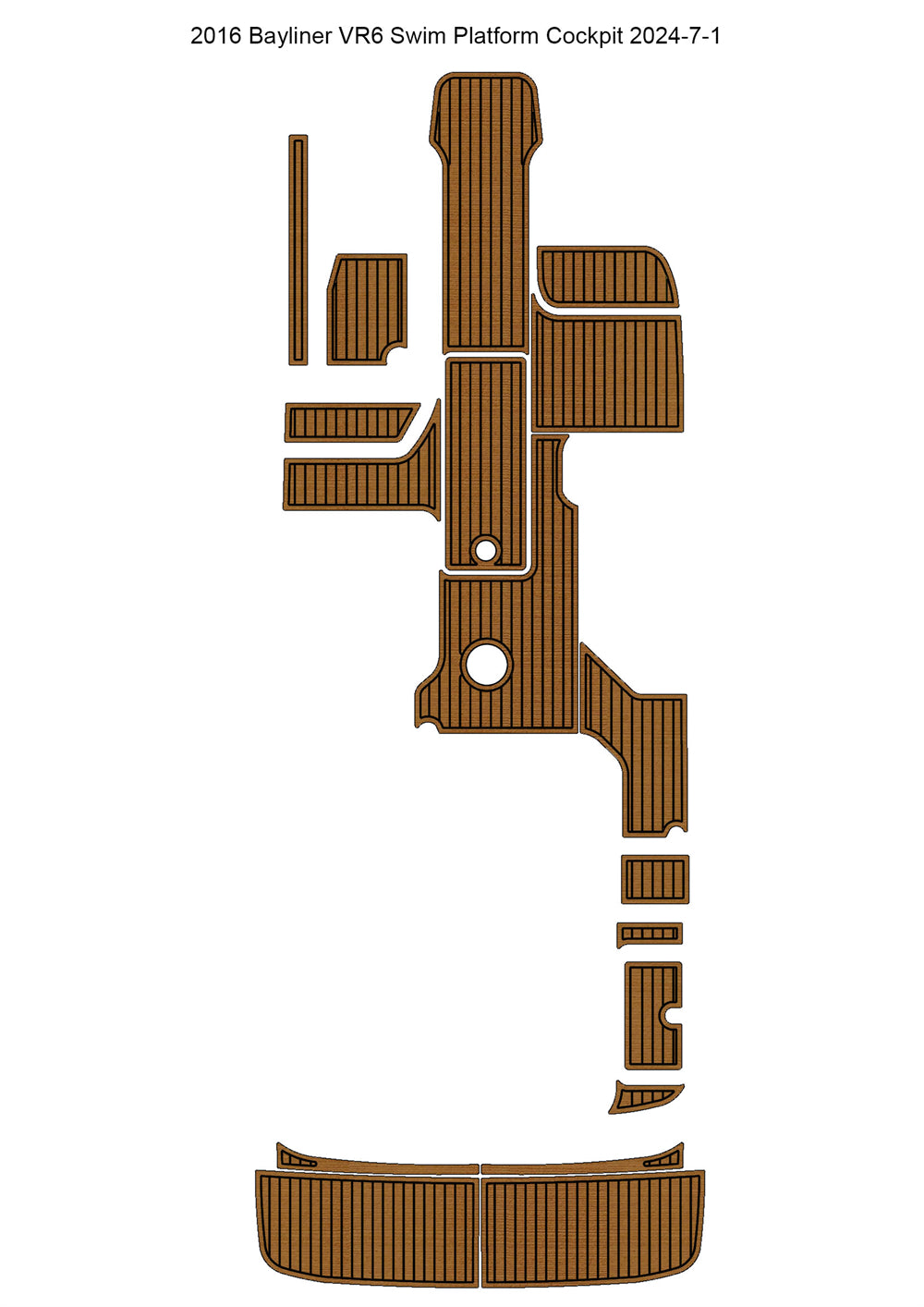 2016 Bayliner VR6 – Custom EVA Foam Marine Flooring Kit