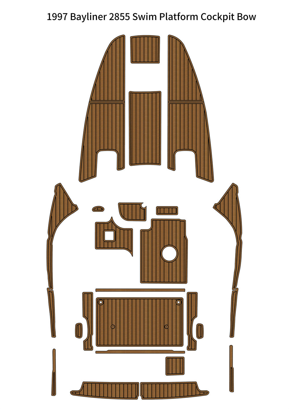 1997 Bayliner 2855 – Custom EVA Foam Marine Flooring Kit