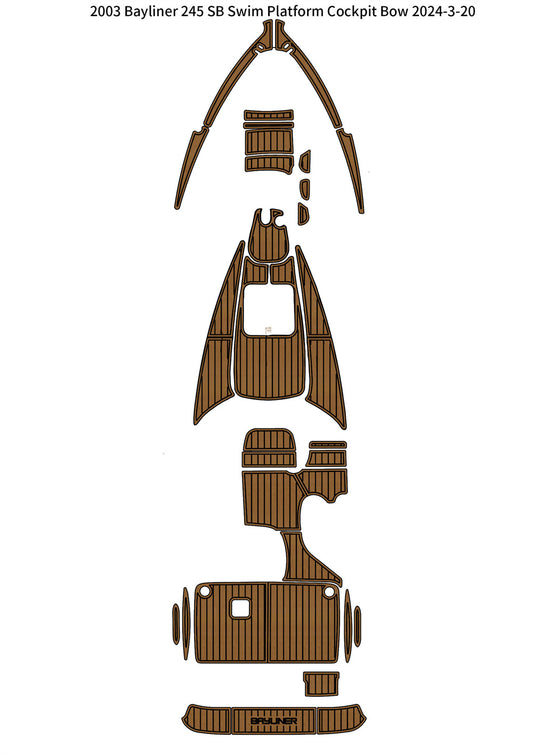 2003 Bayliner 245 SB – Custom EVA Foam Marine Flooring Kit