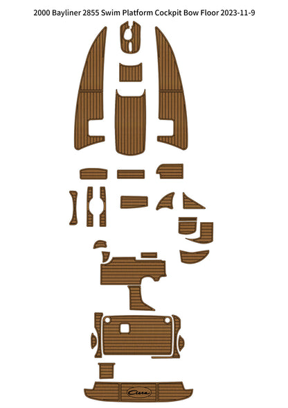 2000 Bayliner 2855 – Custom EVA Foam Marine Flooring Kit