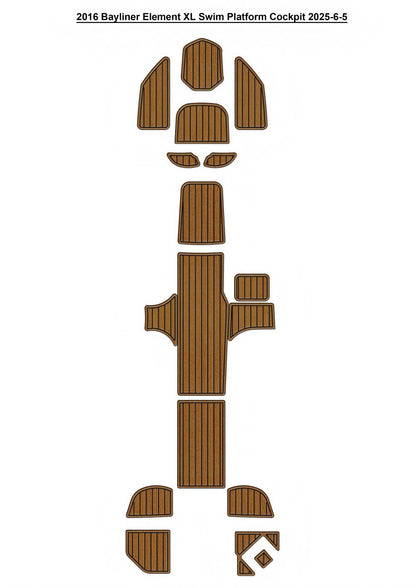 2016 Bayliner Element XL – Custom EVA Foam Marine Flooring Kit