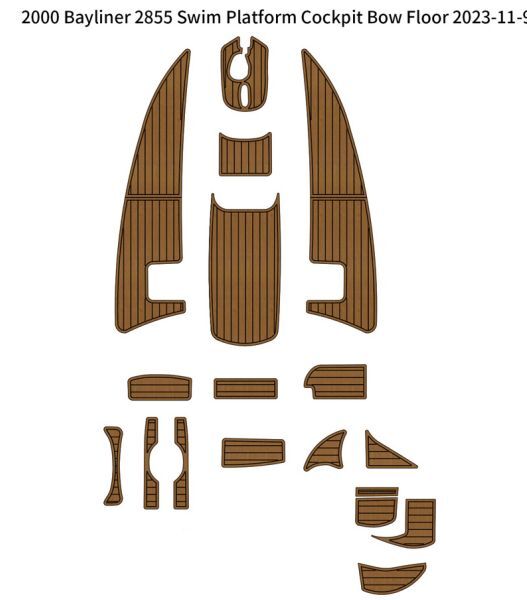 Bayliner 2855 – Custom EVA Foam Marine Flooring Kit