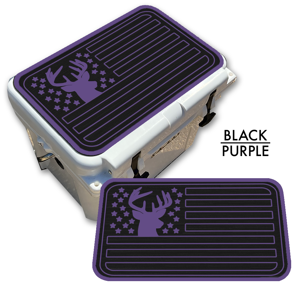 Deer Silhouette American Flag Custom EVA Cooler Pad - Kxkzren