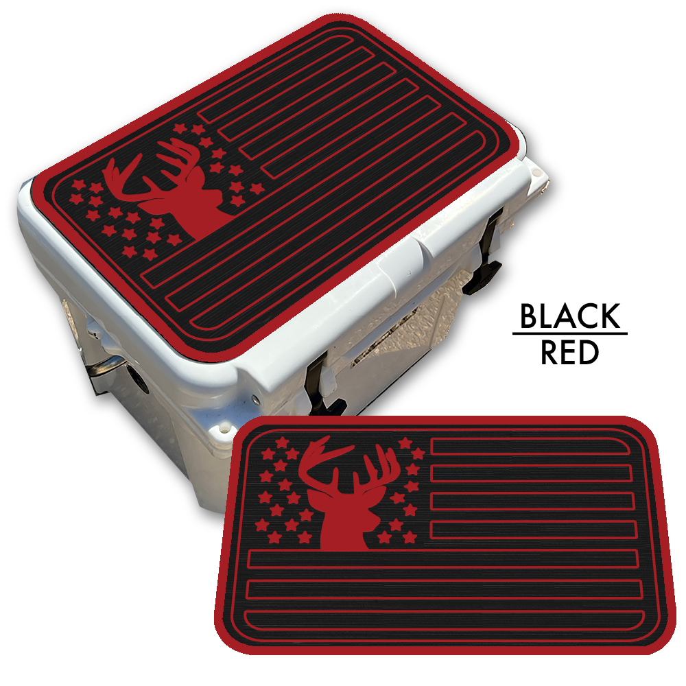 Deer Silhouette American Flag Custom EVA Cooler Pad - Kxkzren