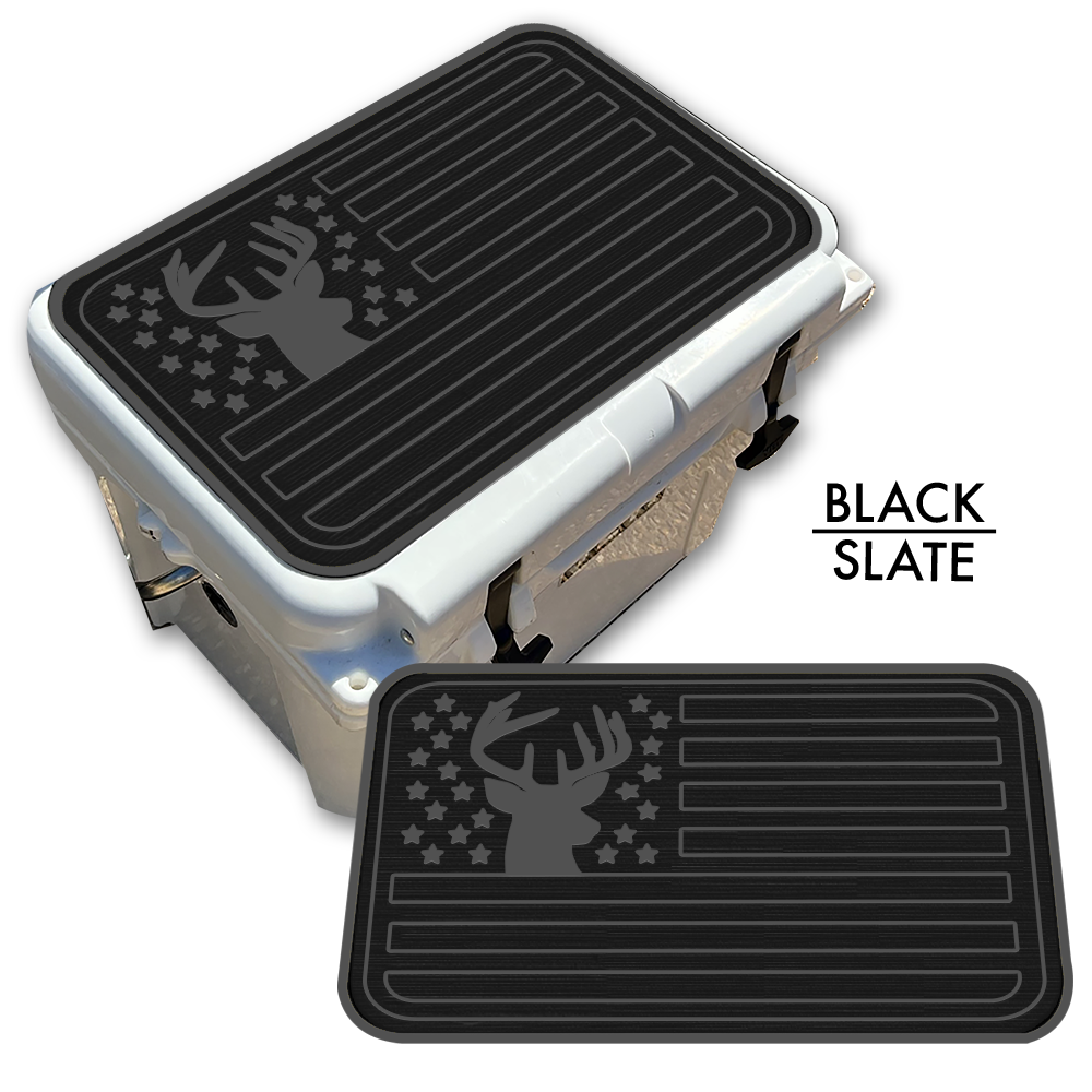 Deer Silhouette American Flag Custom EVA Cooler Pad - Kxkzren