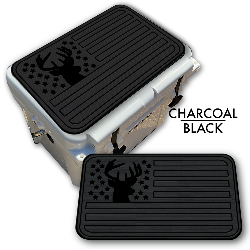Deer Silhouette American Flag Custom EVA Cooler Pad - Kxkzren