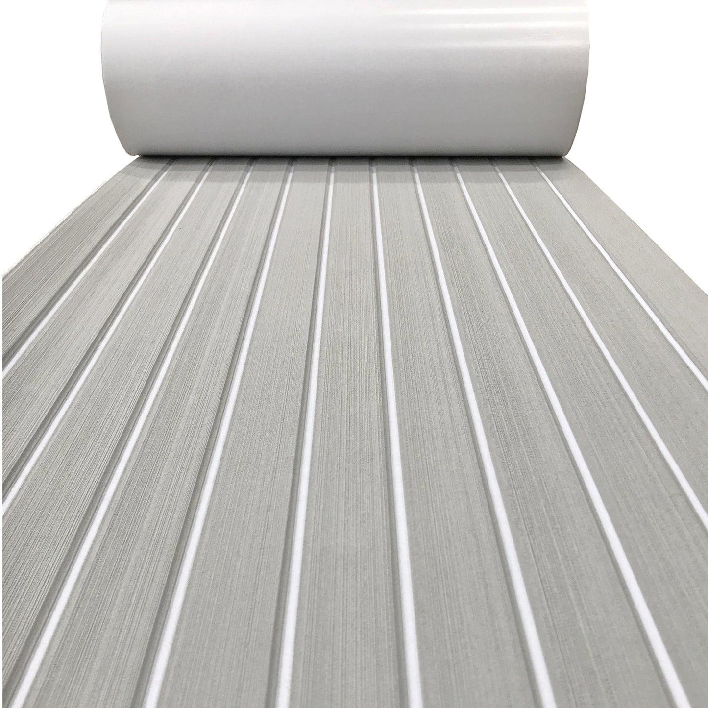 Kxkzren - Faux Teak Sheet - Faux Teak EVA Foam Sheet | Grey/White