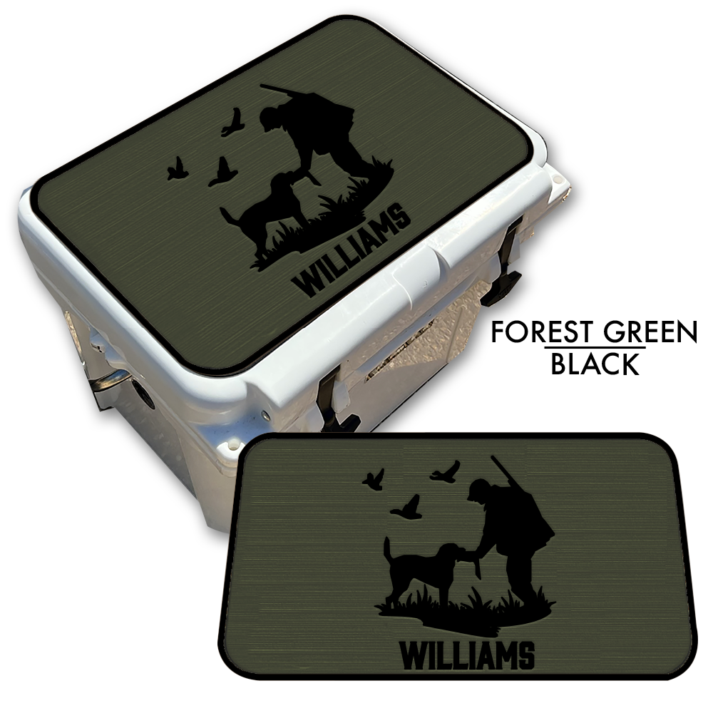 Duck Hunting with Dog Custom EVA Cooler Pad with Name - Kxkzren