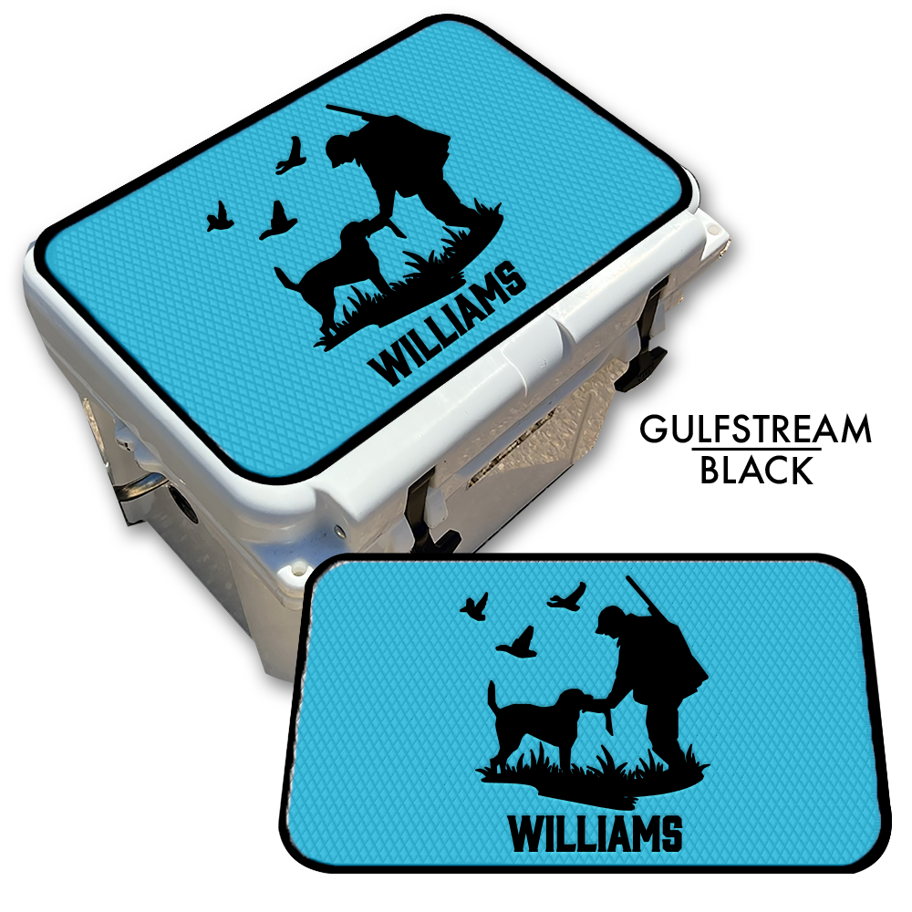 Duck Hunting with Dog Custom EVA Cooler Pad with Name - Kxkzren