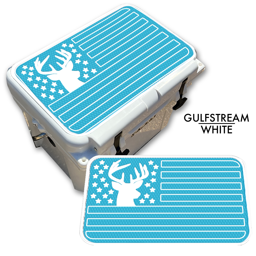 Deer Silhouette American Flag Custom EVA Cooler Pad - Kxkzren