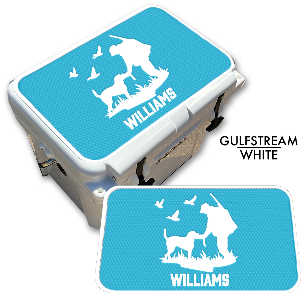 Duck Hunting with Dog Custom EVA Cooler Pad with Name - Kxkzren