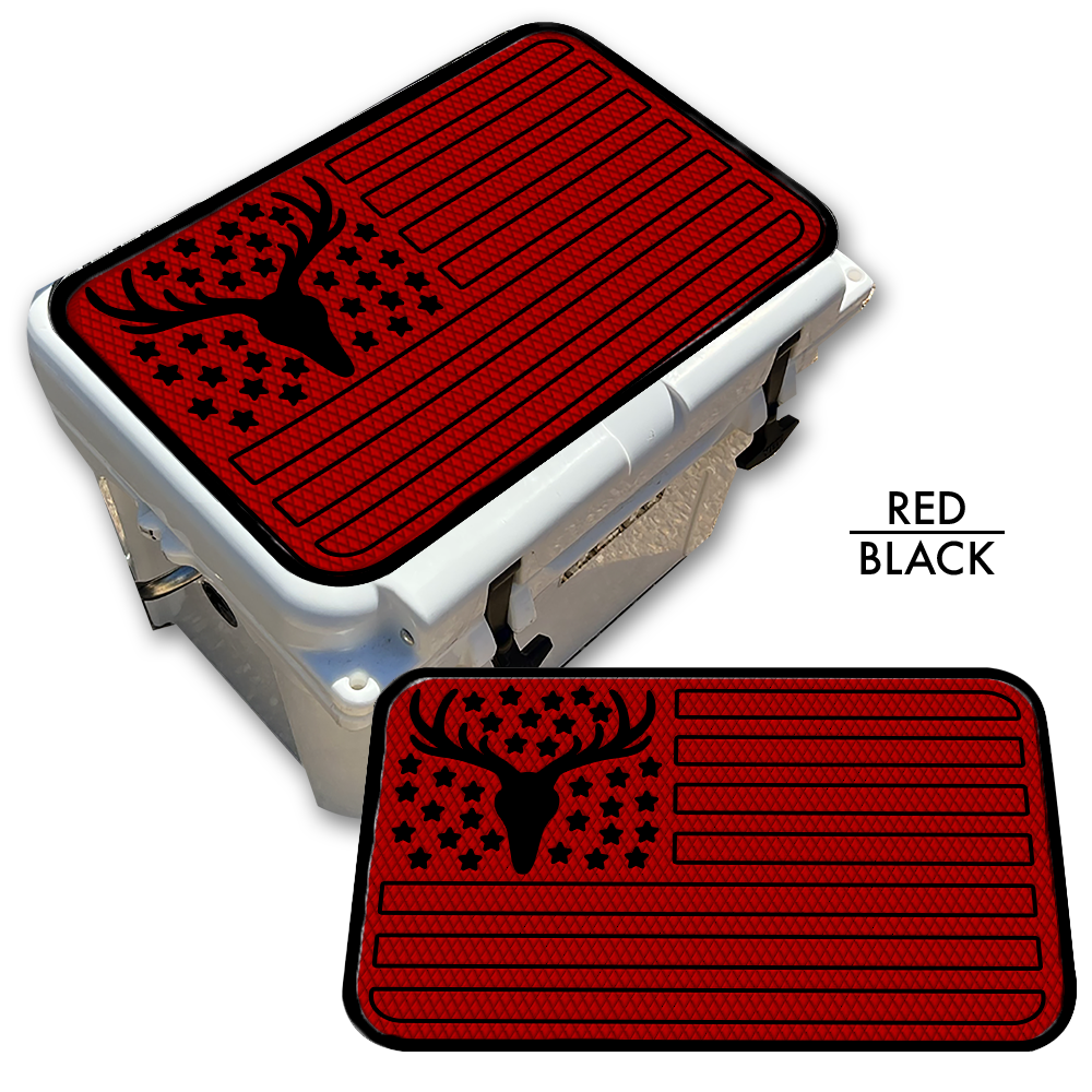 Deer Skull American Flag Custom EVA Cooler Pad - Kxkzren