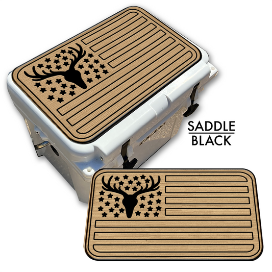 Deer Skull American Flag Custom EVA Cooler Pad - Kxkzren