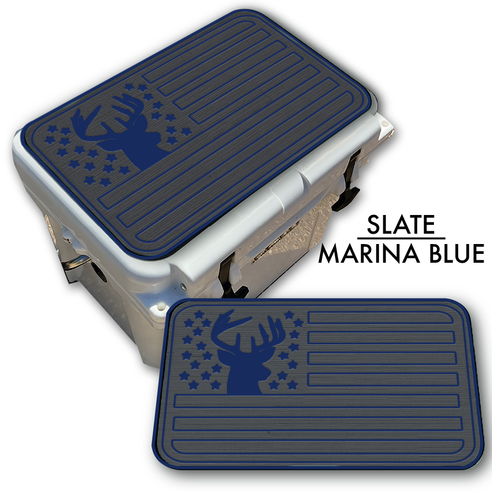 Deer Silhouette American Flag Custom EVA Cooler Pad - Kxkzren