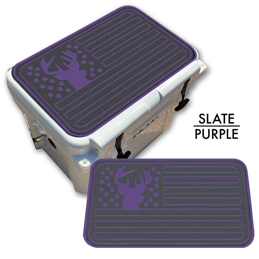 Deer Silhouette American Flag Custom EVA Cooler Pad - Kxkzren