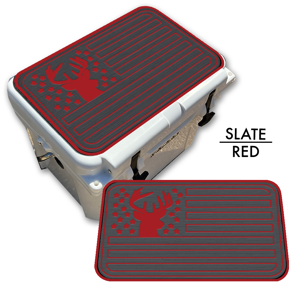 Deer Silhouette American Flag Custom EVA Cooler Pad - Kxkzren
