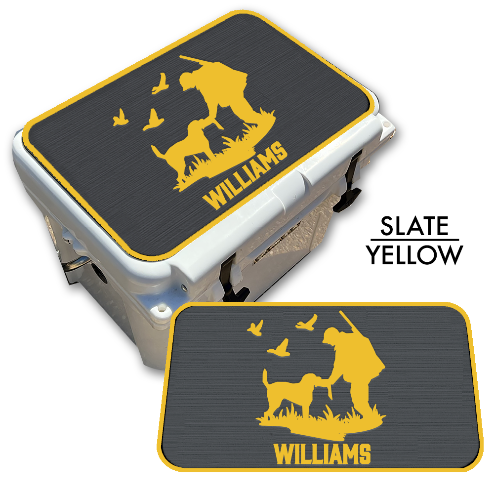 Duck Hunting with Dog Custom EVA Cooler Pad with Name - Kxkzren
