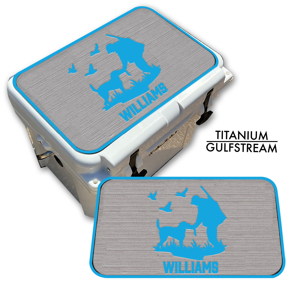 Duck Hunting with Dog Custom EVA Cooler Pad with Name - Kxkzren
