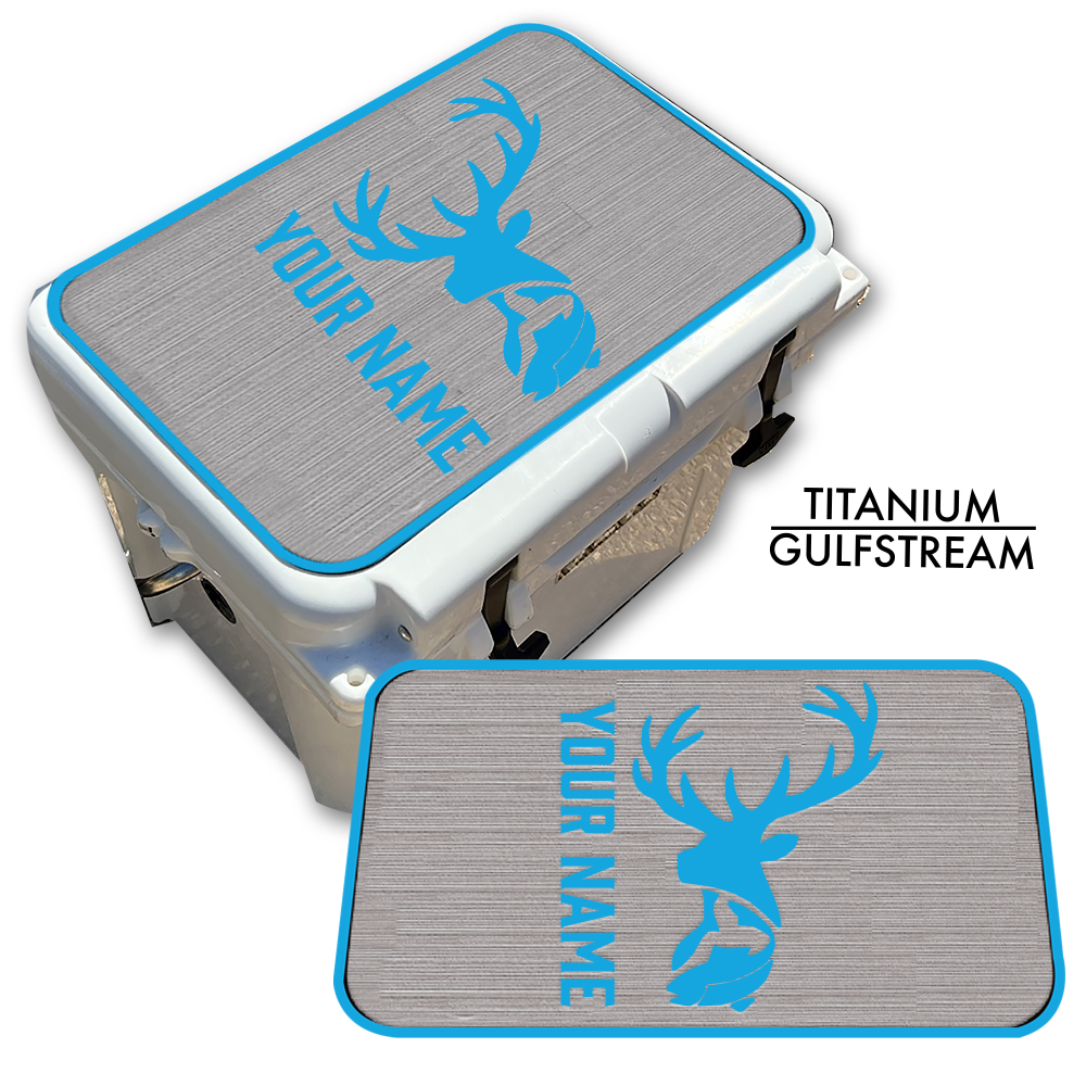 Deer & Fish Custom EVA Cooler Pad with Name - Kxkzren